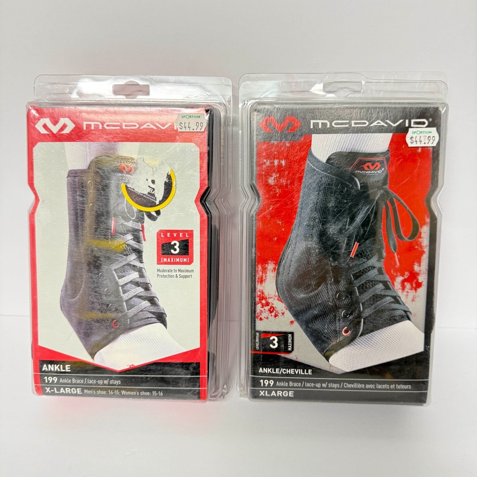 MCDAVID ANKLE BRACE LACE UP w/ STRAPS **X LARGE** MD199