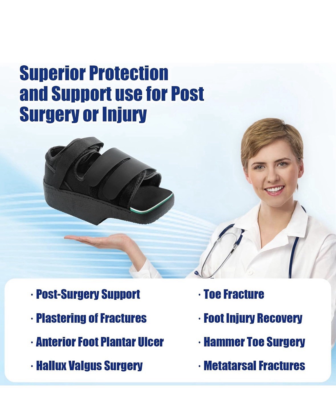 Estinko Forefoot Offloading Post Op Shoe Size L