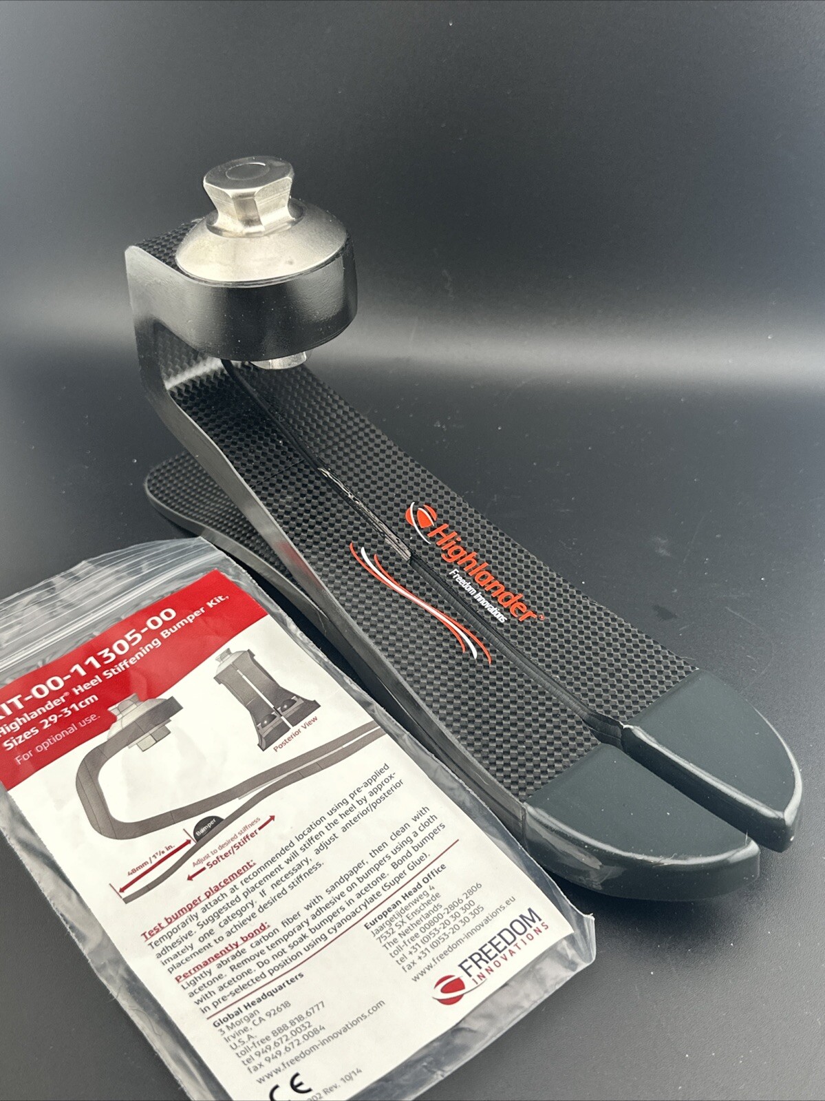 Proteor Freedom Highlander Prosthetic Foot. New. Size 30, Category 12. No Shell