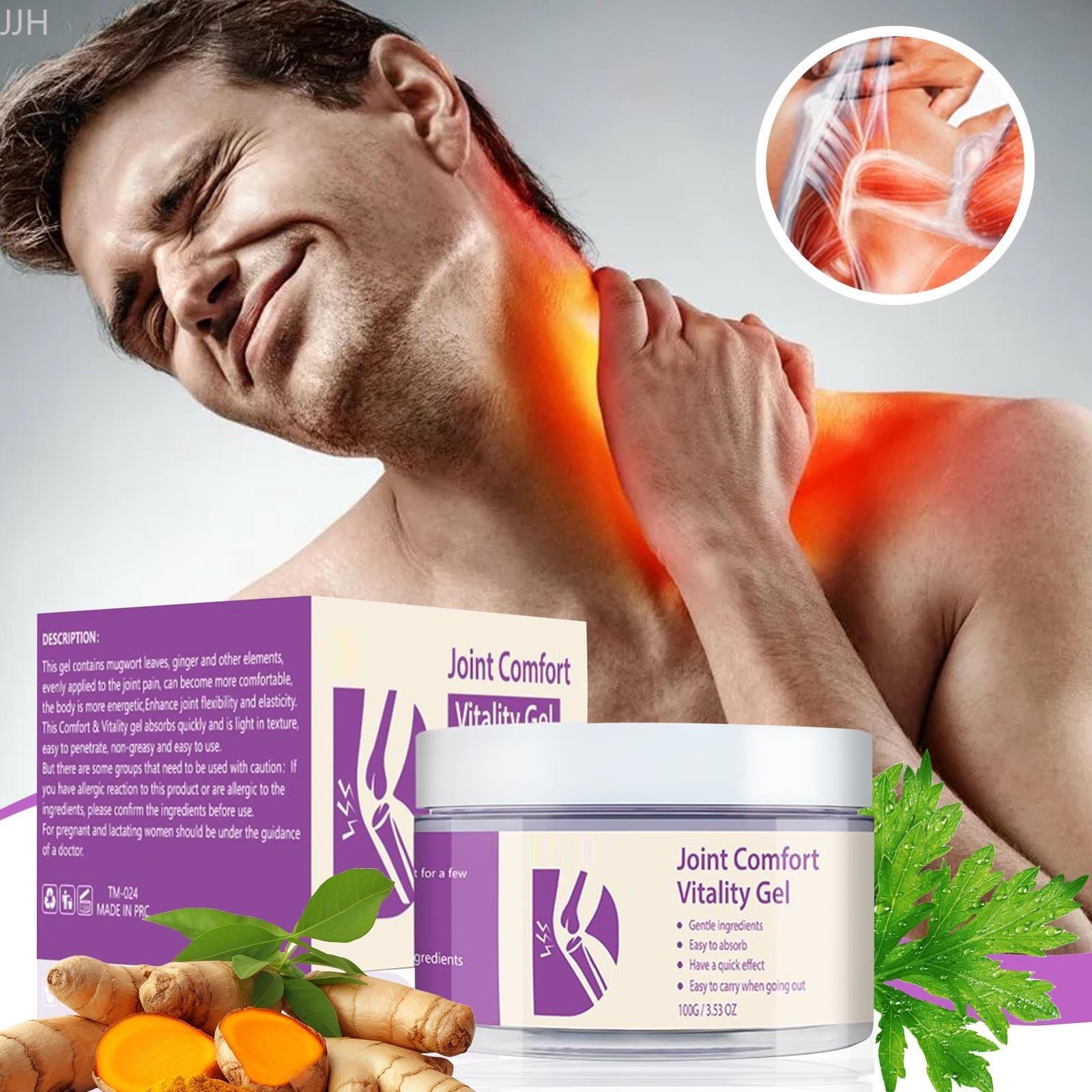 100g Gel for Gel Joint Shoulder Massage Back Relief Soothing Pain Knee Muscle