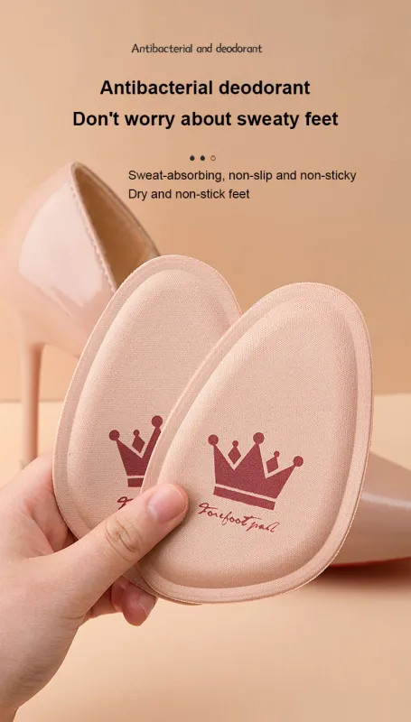 Women Forefoot Pad Pain Relief Insert Half Size Insoles Non-slip Cushion Shoe…