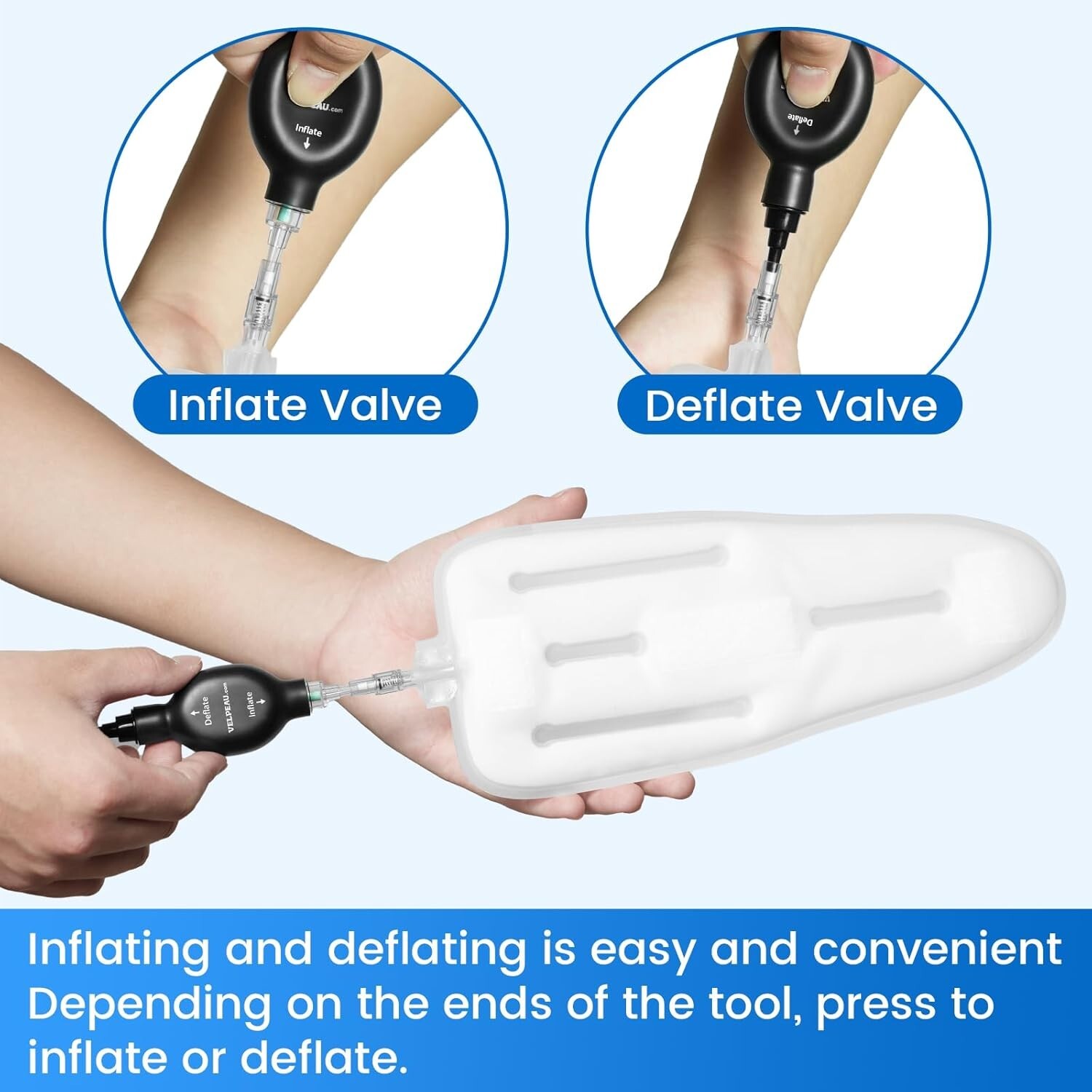 Air Gel Foam Ankle Stabilizer Support Brace for Sprained Ankle, Ligament Injury