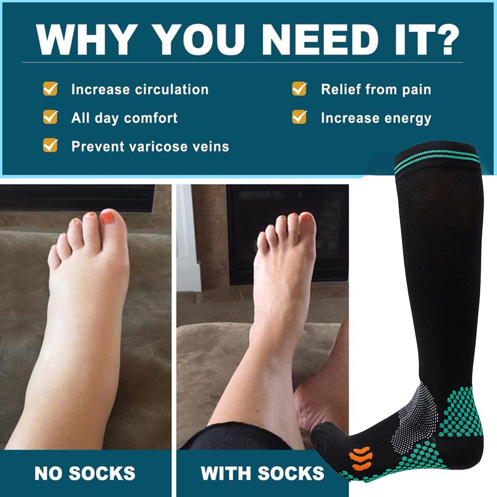 Football Knee High Running Cycling Sport Comfortable Socks for Women Men US