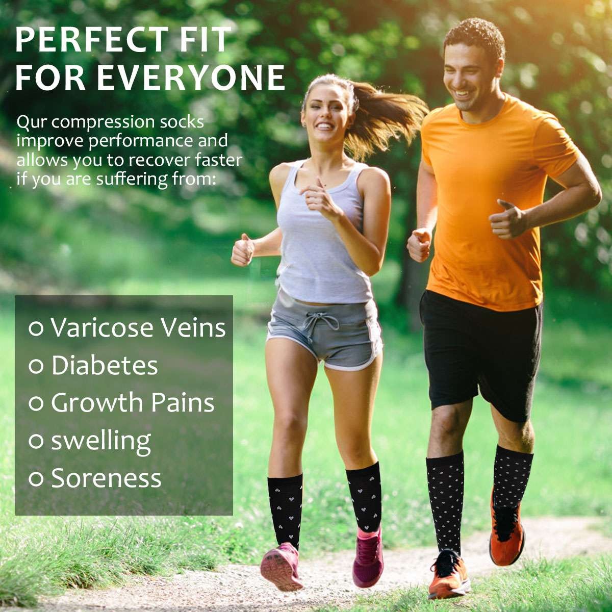 Womens Mens 15-20 mmHG Compression Socks Stockings Over Knee Medical Adult S-XL