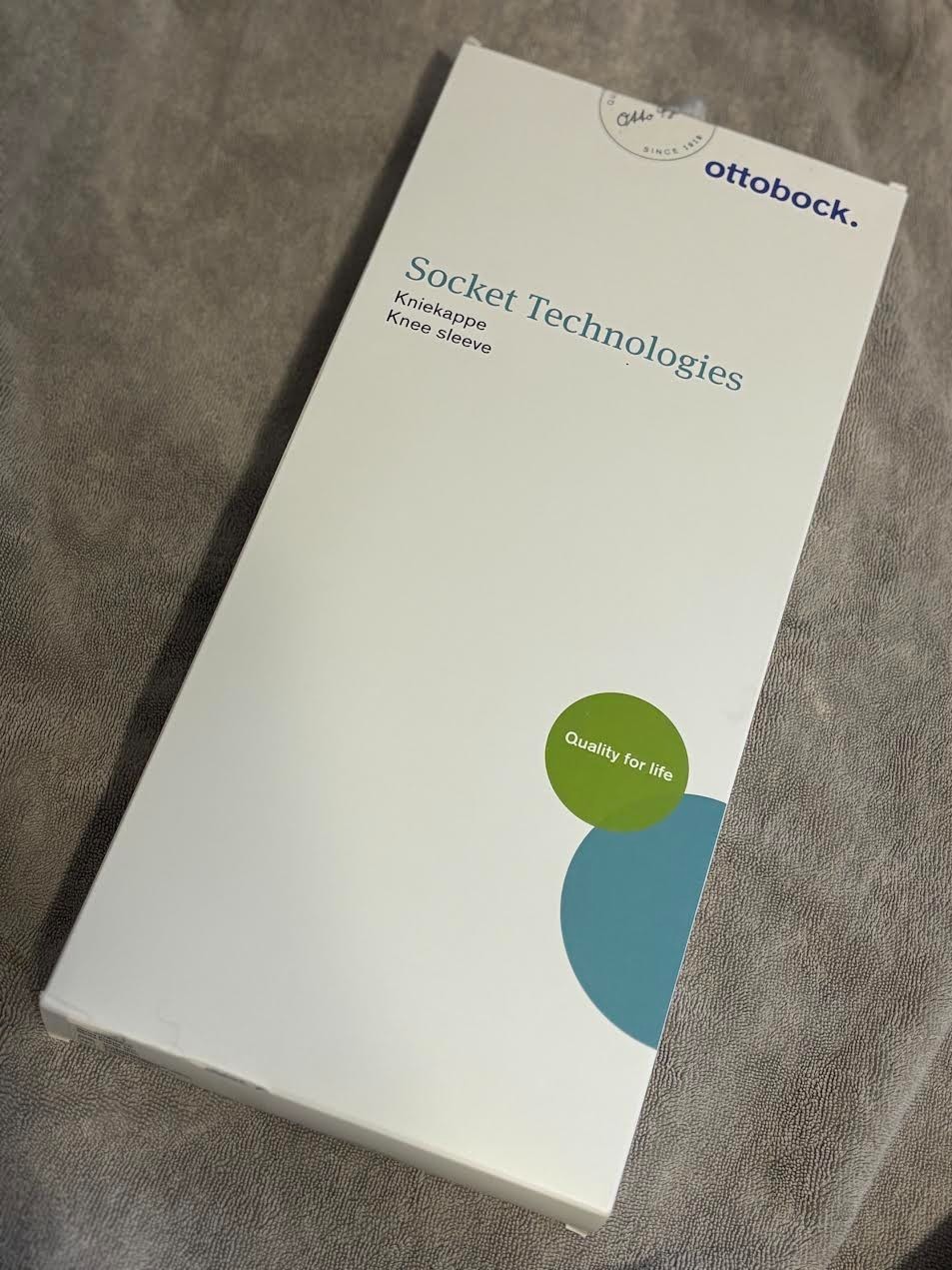 Ottobock Socket Technologies Derma ProFlex Knee Sleeve Socket 453A4=1 NEW Grey