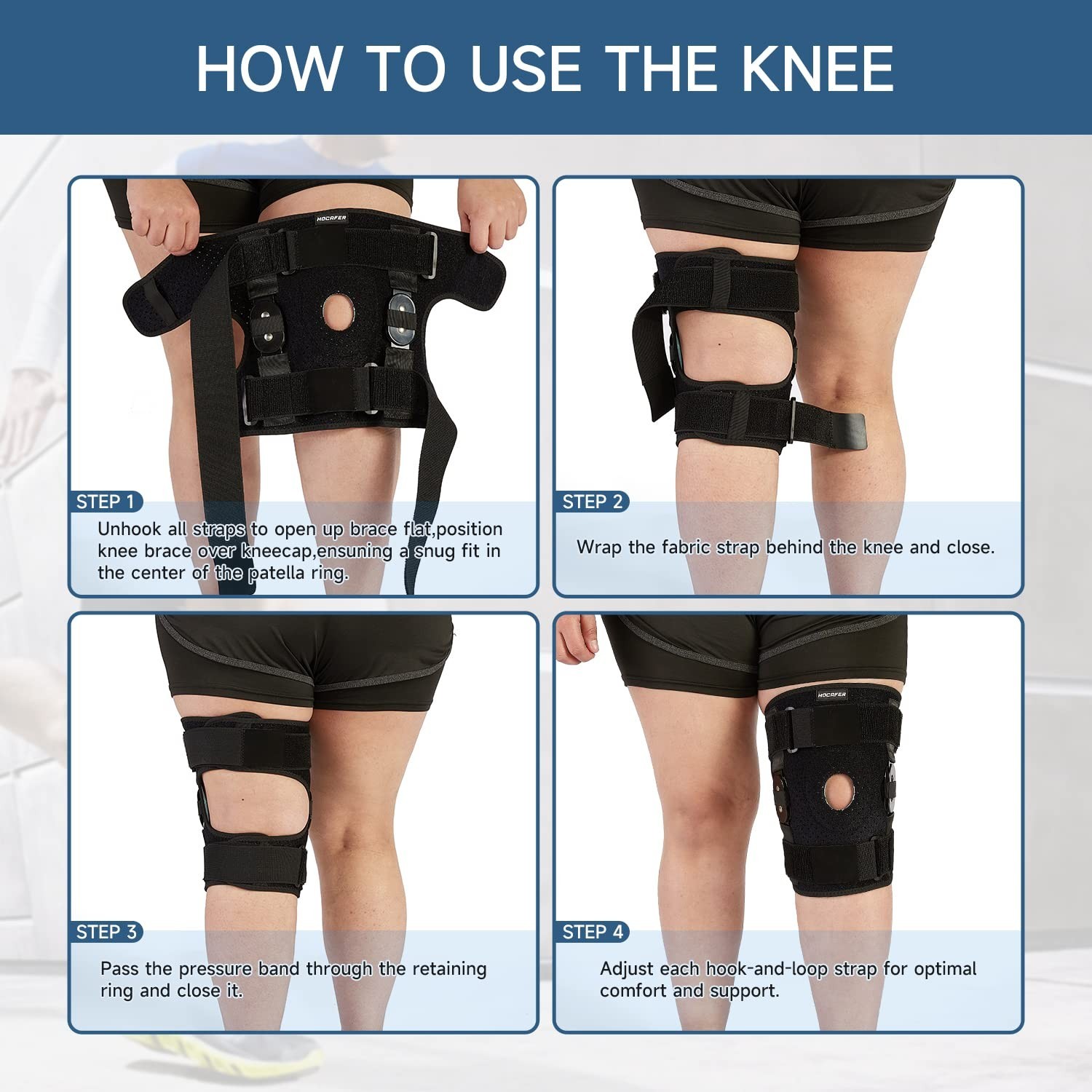 Breathable Plus Size Knee Brace 3XL-4XL | Ideal for Arthritis & Injury Recovery