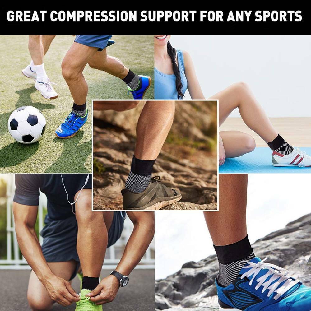Ankle Brace Compression Sleeve Support Socks Foot Fasciitis Pain Relief Socks US