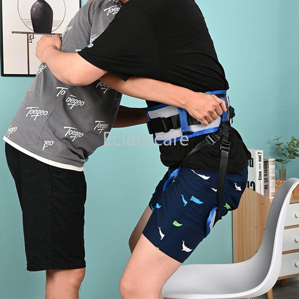 Transfer Belt with 10 Handles Nursing Safety Patient Assist Elderly Handicap Leg