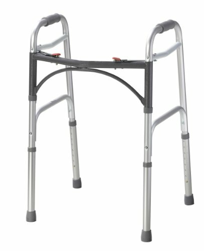 Lightweight Folding Walker w/ Easy to Push-Button Mechanisms
