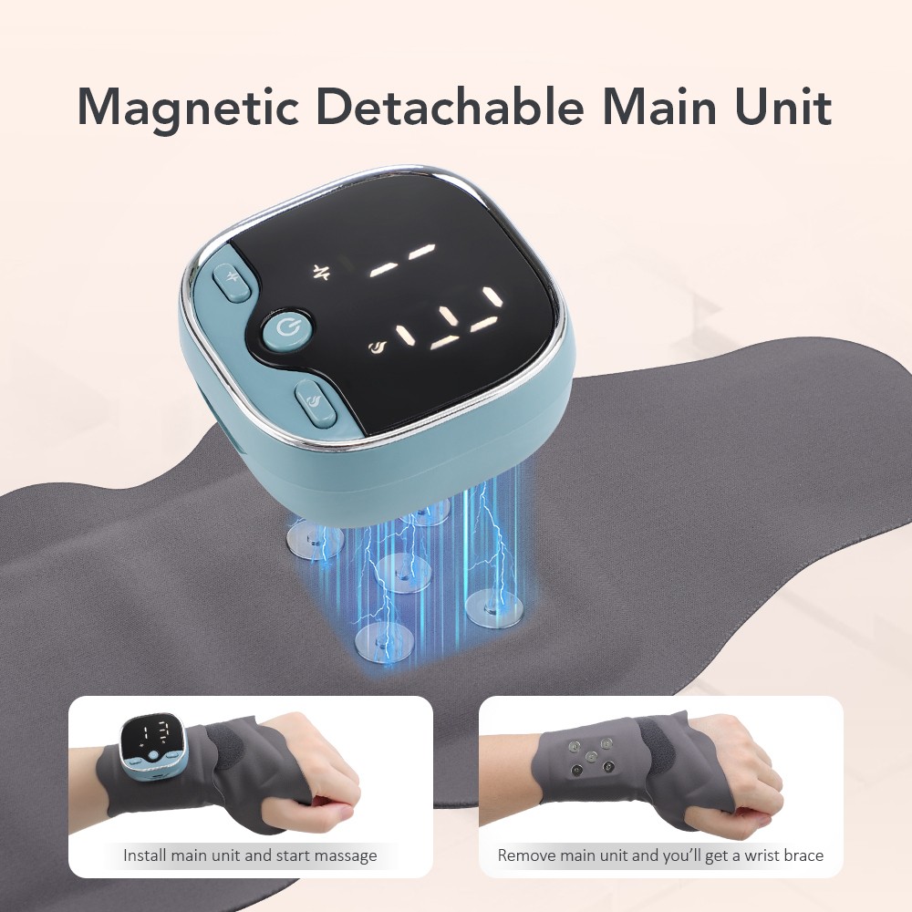 Electric Heating Wrist Massager 3 Levels Hot Compress Massage Wrist Guard Band