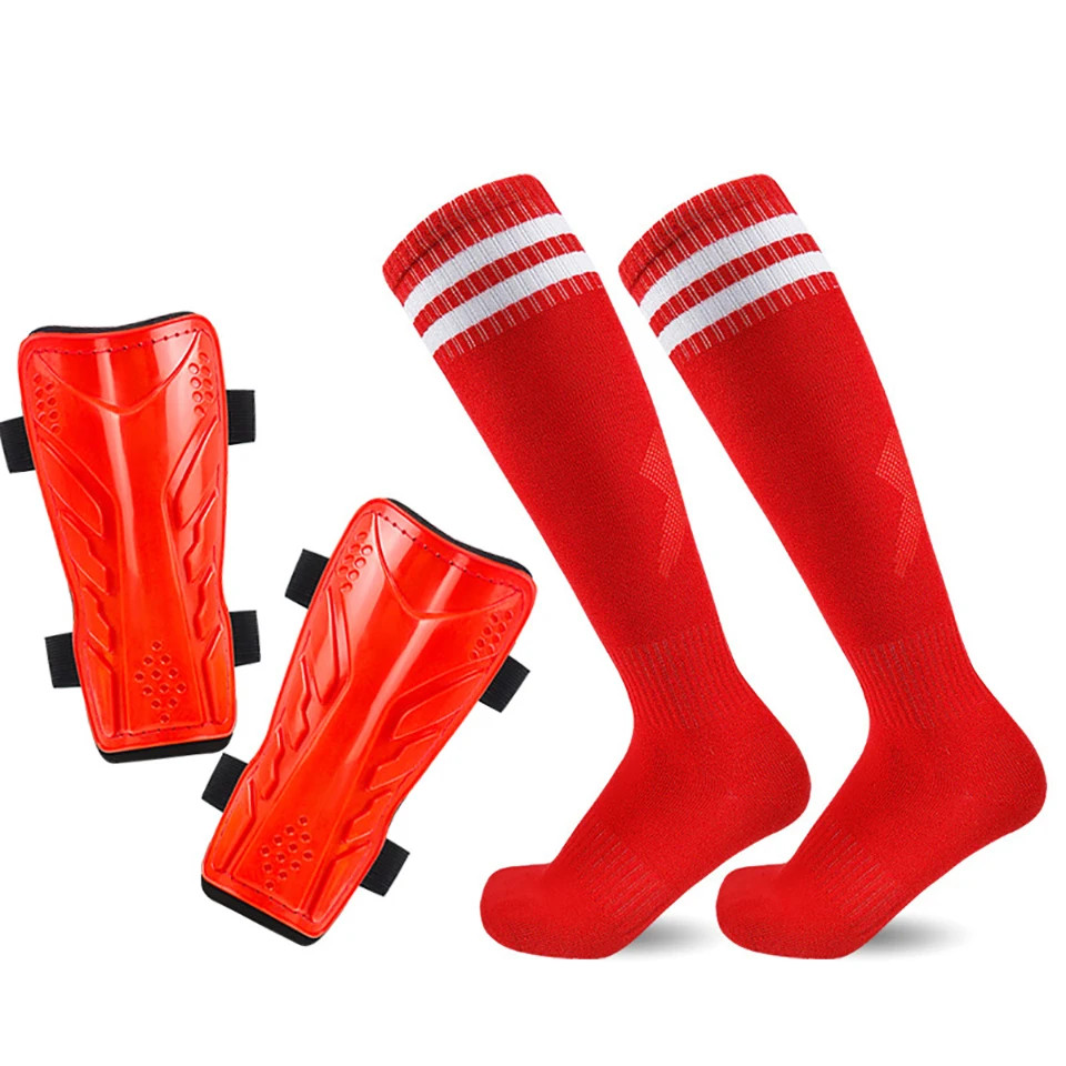 Football Shinguards Sports Socks Set Sports Breathable Children’s Adult