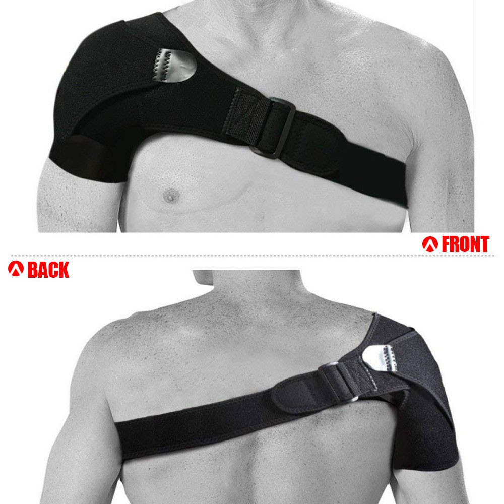 Adjustable Shoulder Brace w/ Pressure Pad Rotator Cuff Pain Relief Support Belt