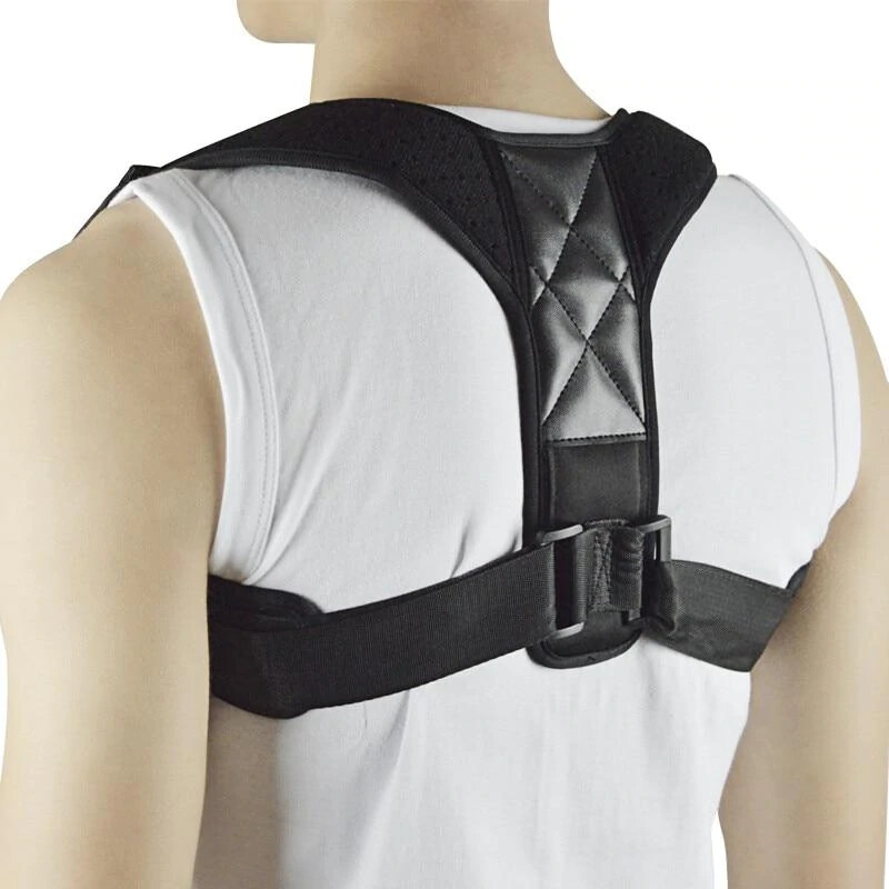 BLACK Posture Corrector (Adjustable to Multiple Body Sizes) FOR MEN AND WOMAN