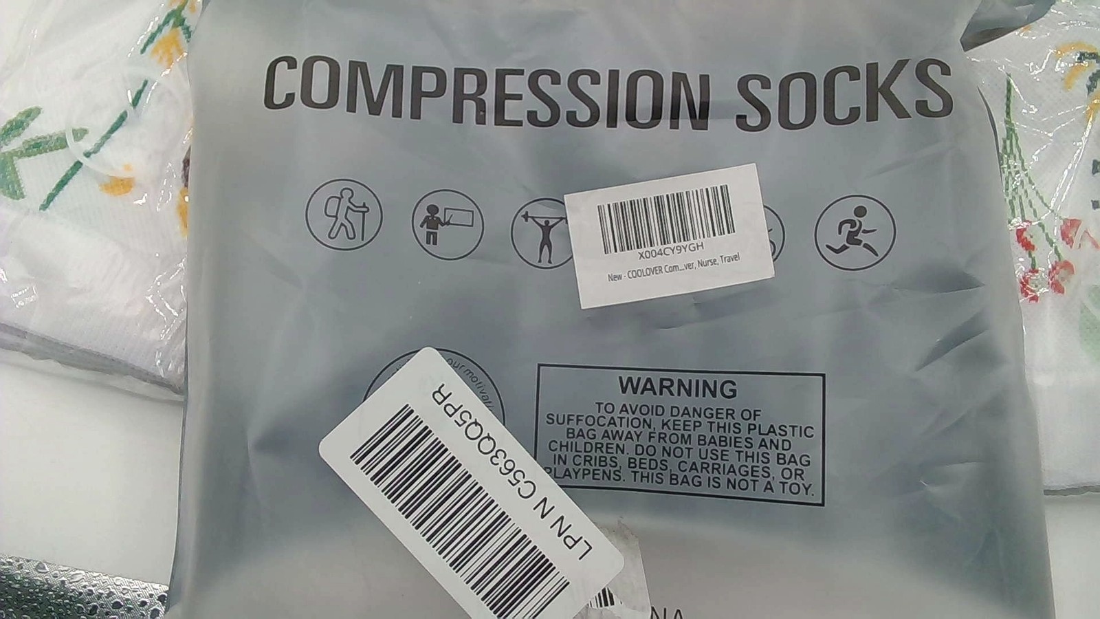 COOLOVER Compression Socks Black For Women And Men -Best Support For Running