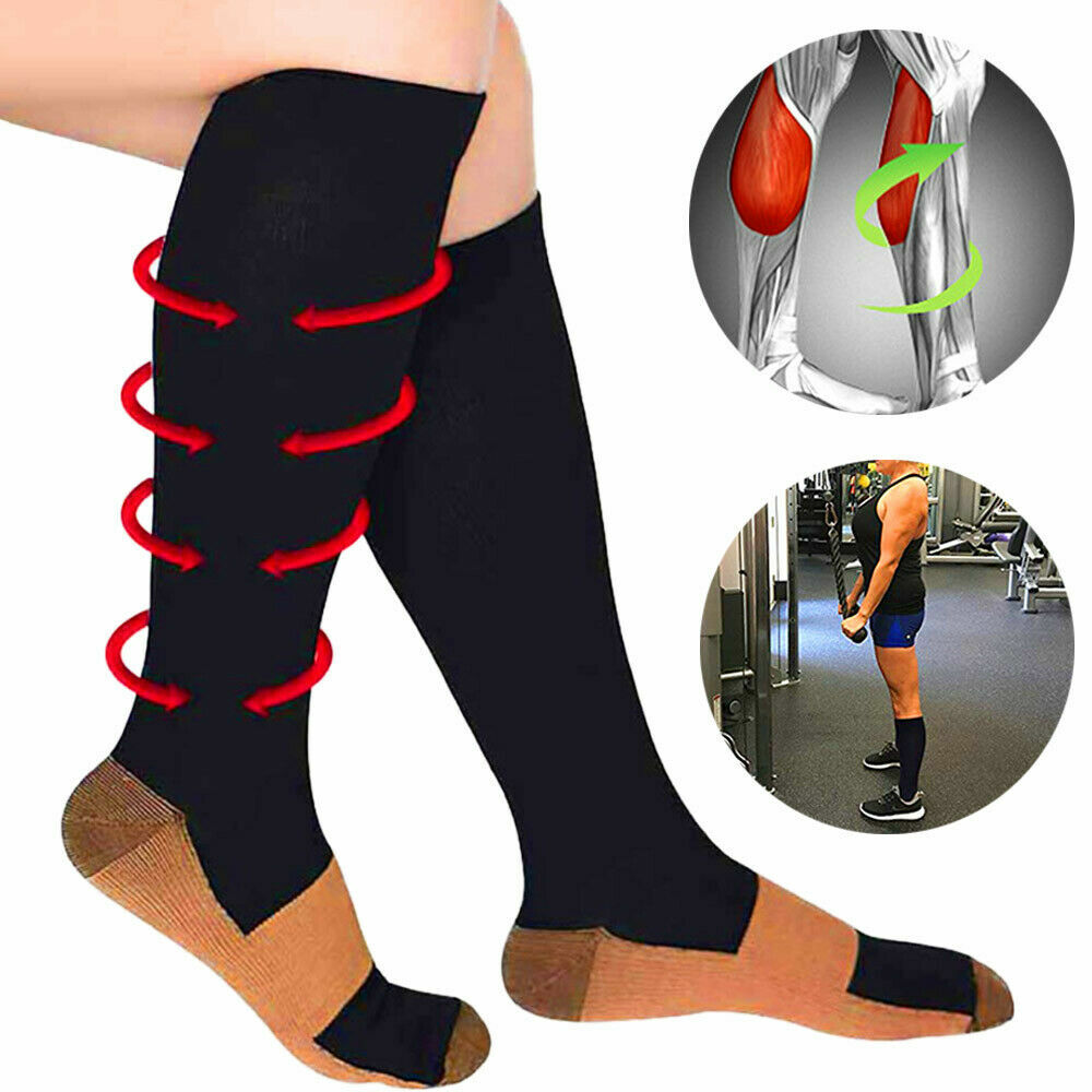 Medical Compression Socks Women Men Best Nurses Medical Pregnancy Closed Toe