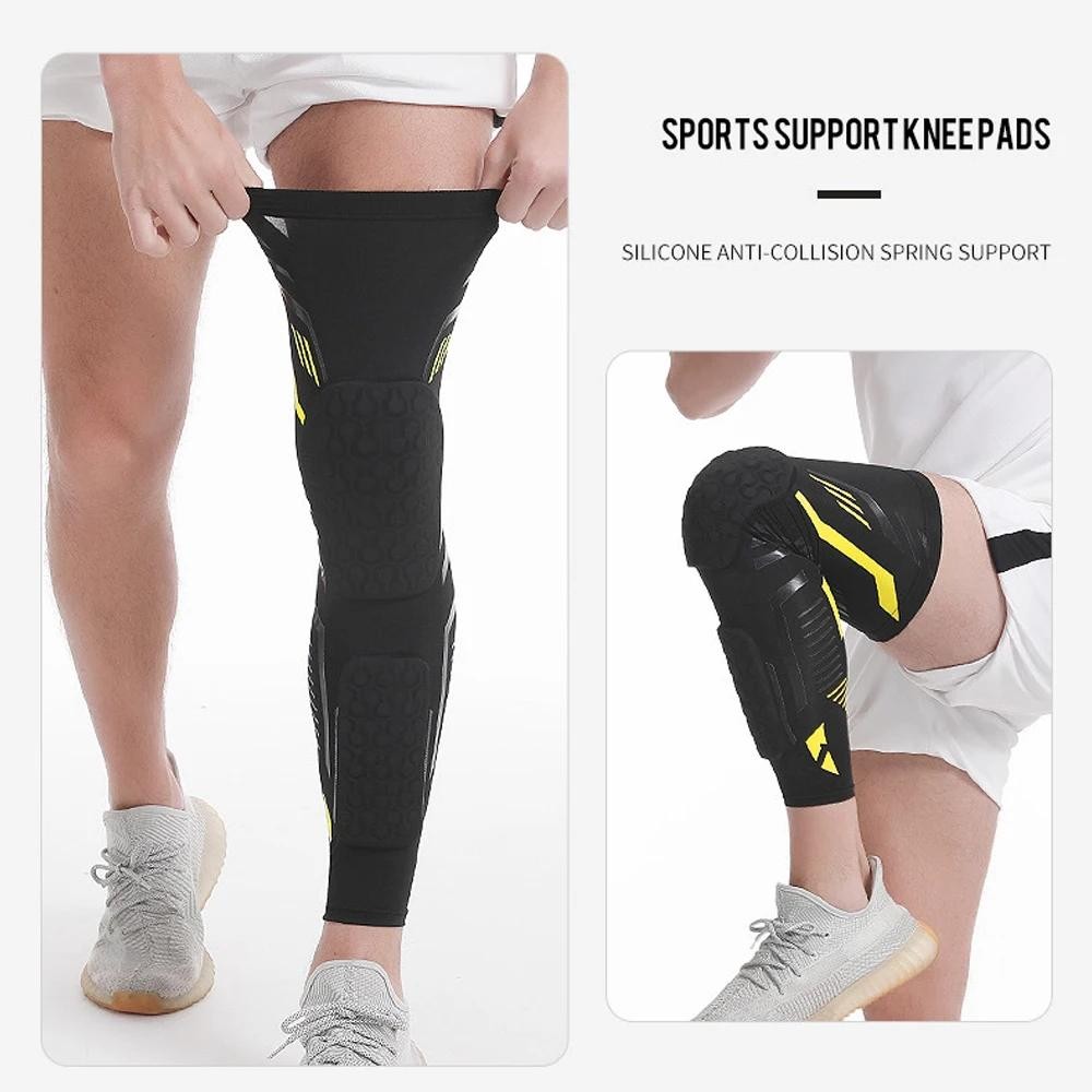 Sports Knee Braces, Crashproof Knee & Calf Pads, Thigh Compression Leg Sleeves P
