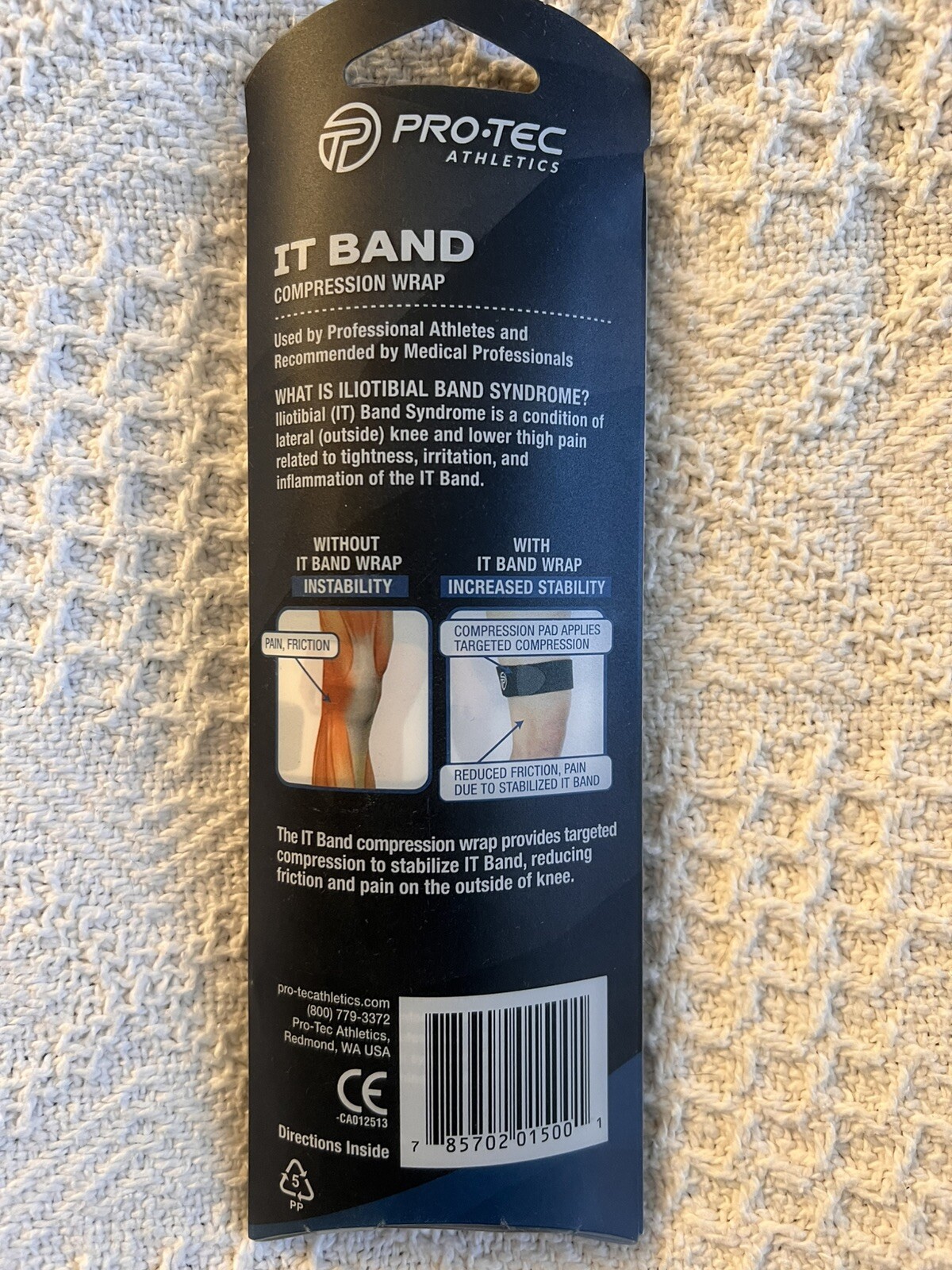 NWT PRO-TEC Athletics – Iliotibial IT Band KNEE Compression Wrap Strap