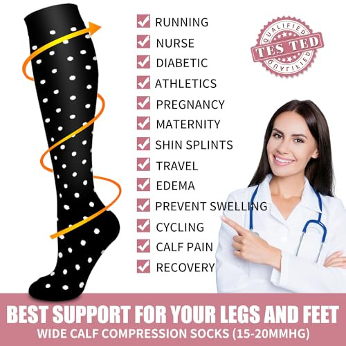 Bluemaple Copper Compression Socks For Women & Large-X-Large A-collocation06