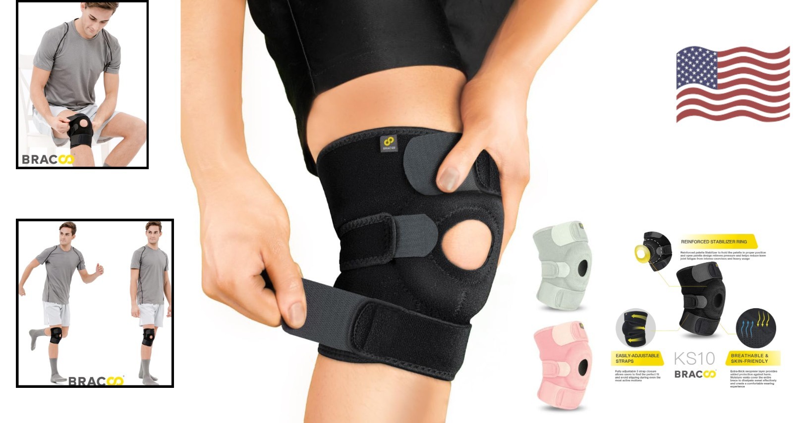 Breathable Knee Support Brace – Effective Relief for Arthritis & Sports Injuries