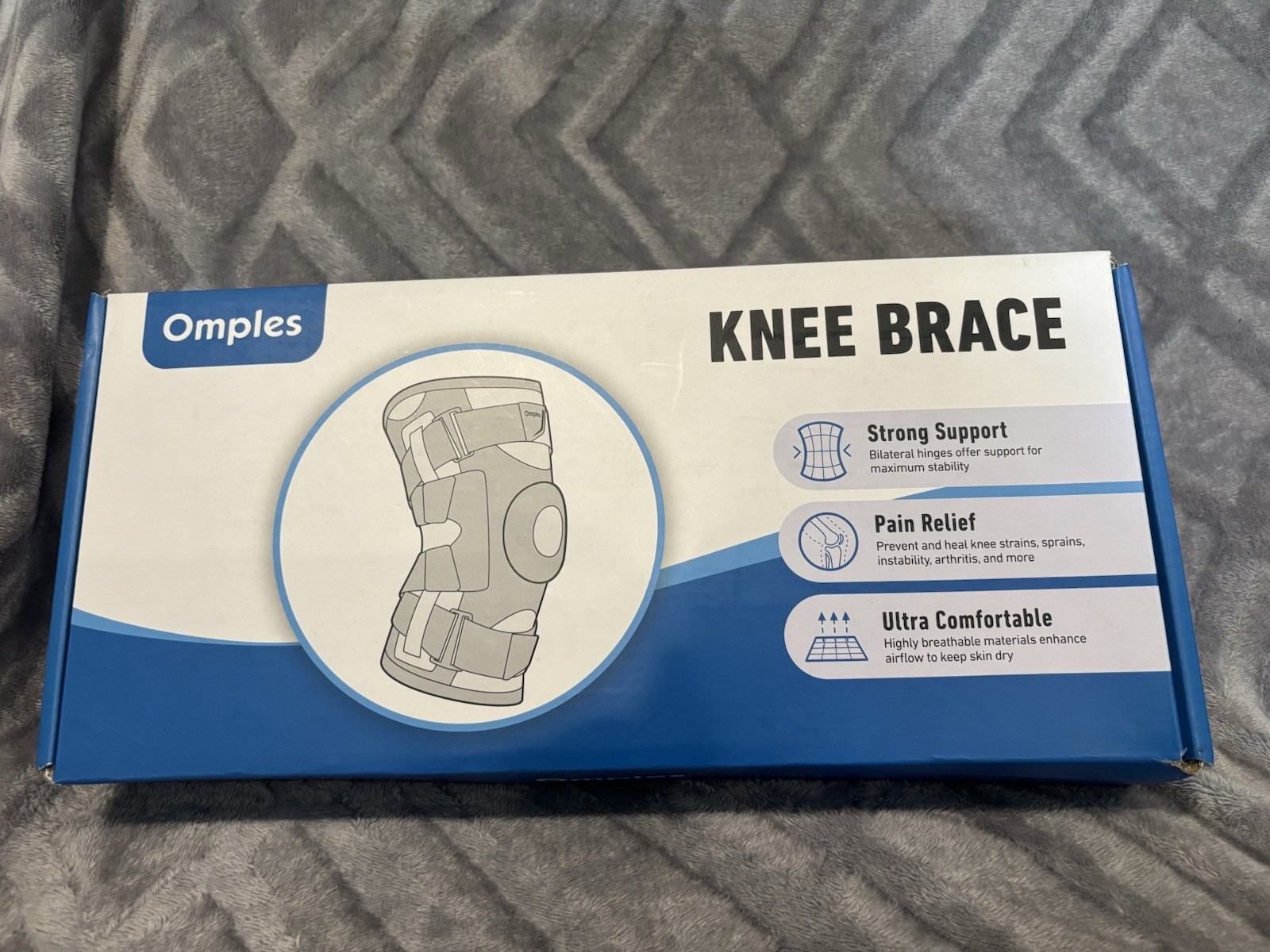 Omples Knee Brace For Knee Stabilization XXXXL – Blue Flag