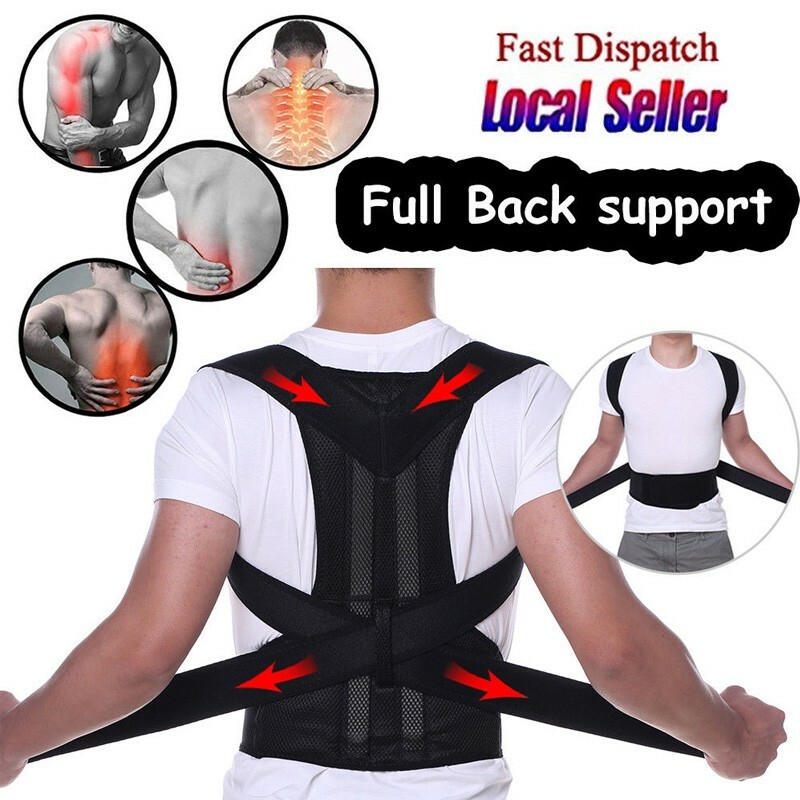 Heavy Duty Lift Lumbar Lower Back Waist Support Belt Brace Suspenders for Work