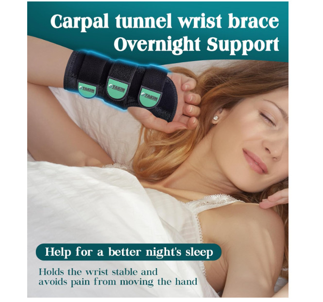Oyakin Wrist Brace for Carpal Tunnel Night Support, Adjustable Wrist Splint for