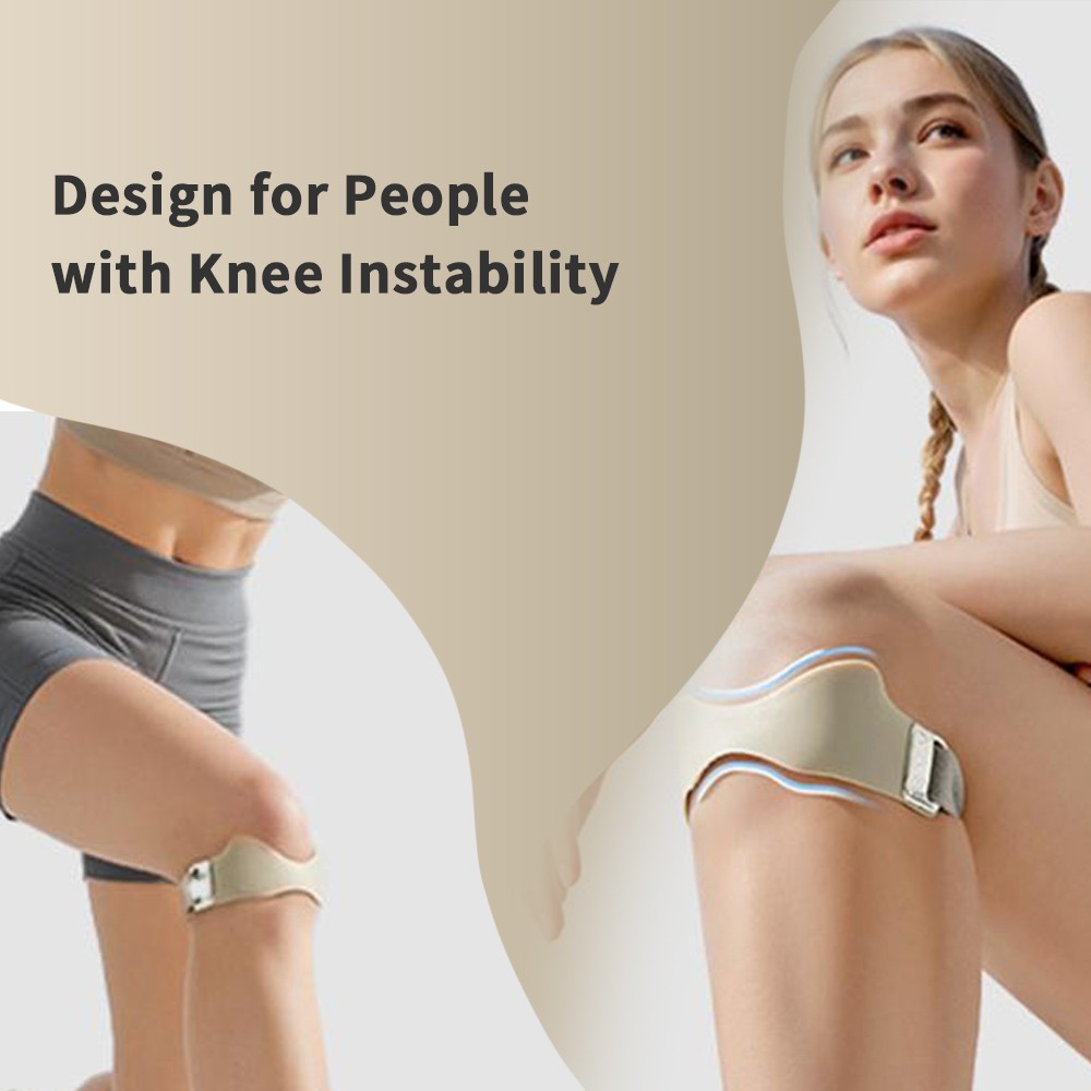 1PC Flex Wrap Silicone Patellar Tendon Support Strap Adjustable Knee Brace Strap