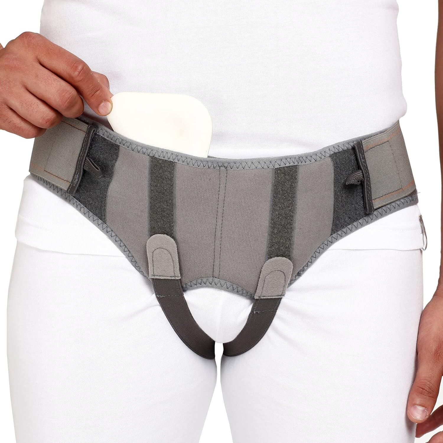 TYNOR Hernia Belt, for Abdominal Support |Adjustable Belt Pack of 1(Grey-medium)