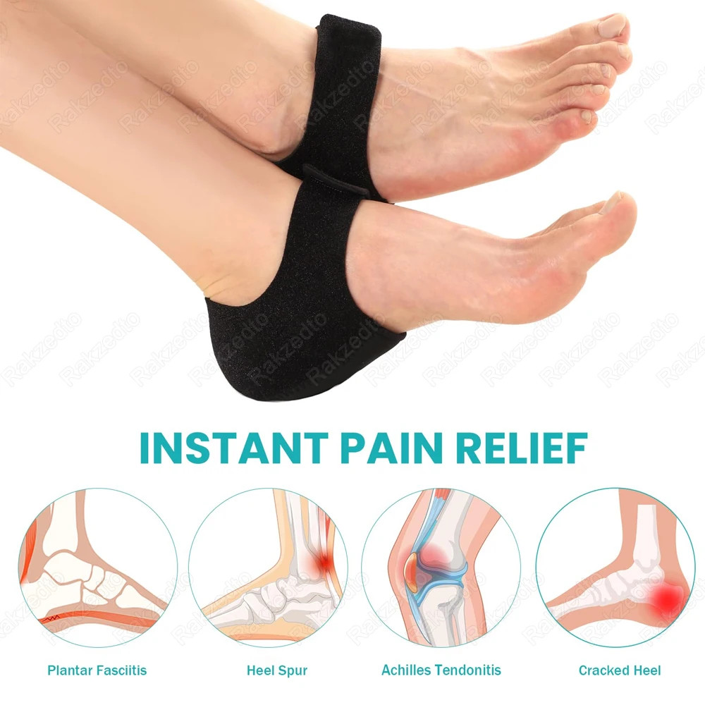 Silicone Gel Heel Socks for Dry Cracked Feet Moisturizing Heel Spurs Treatment P