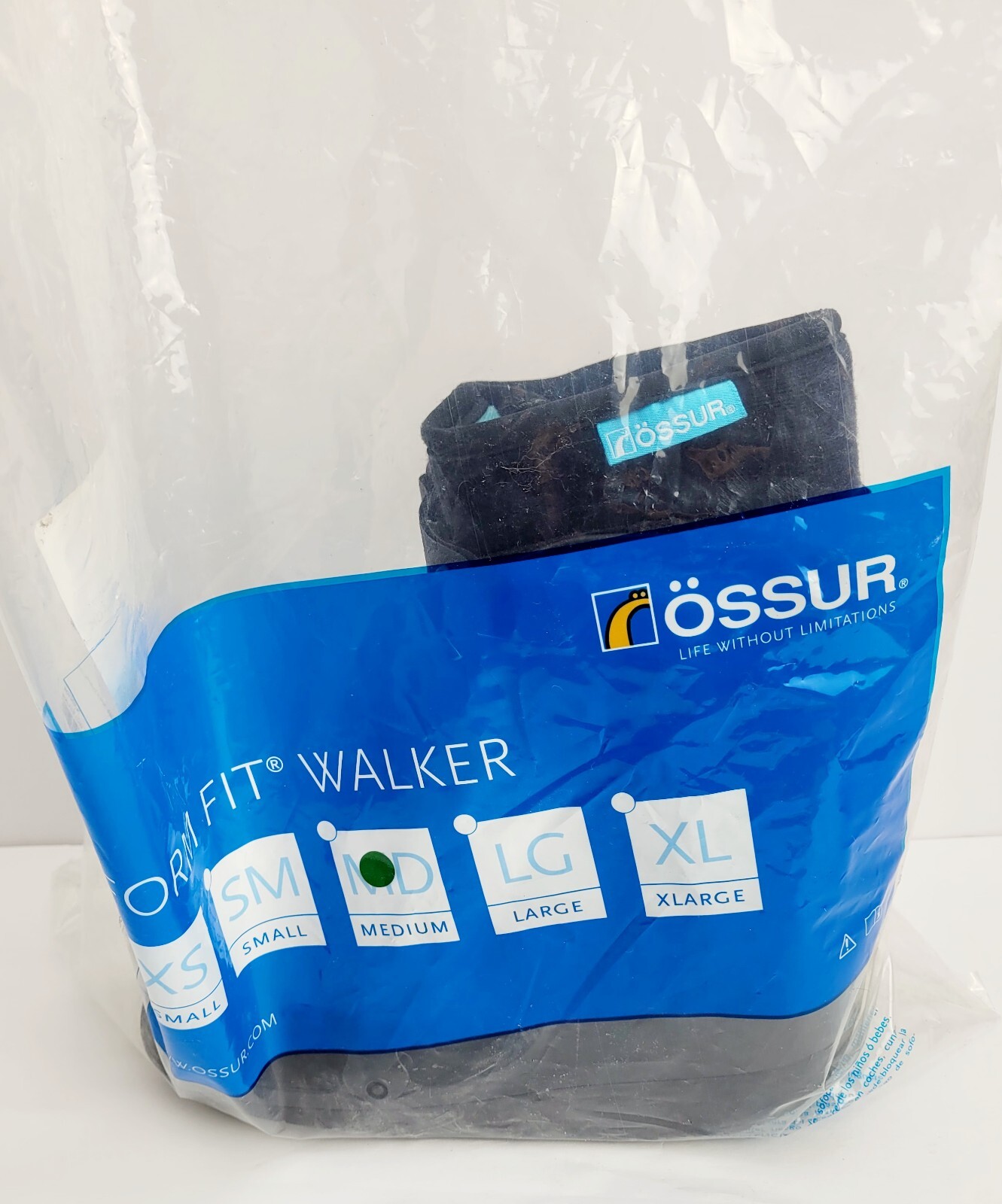 Ossur Form Fit Air Walker Low Top Black Foot Sprains Stabilization Boot Ortho