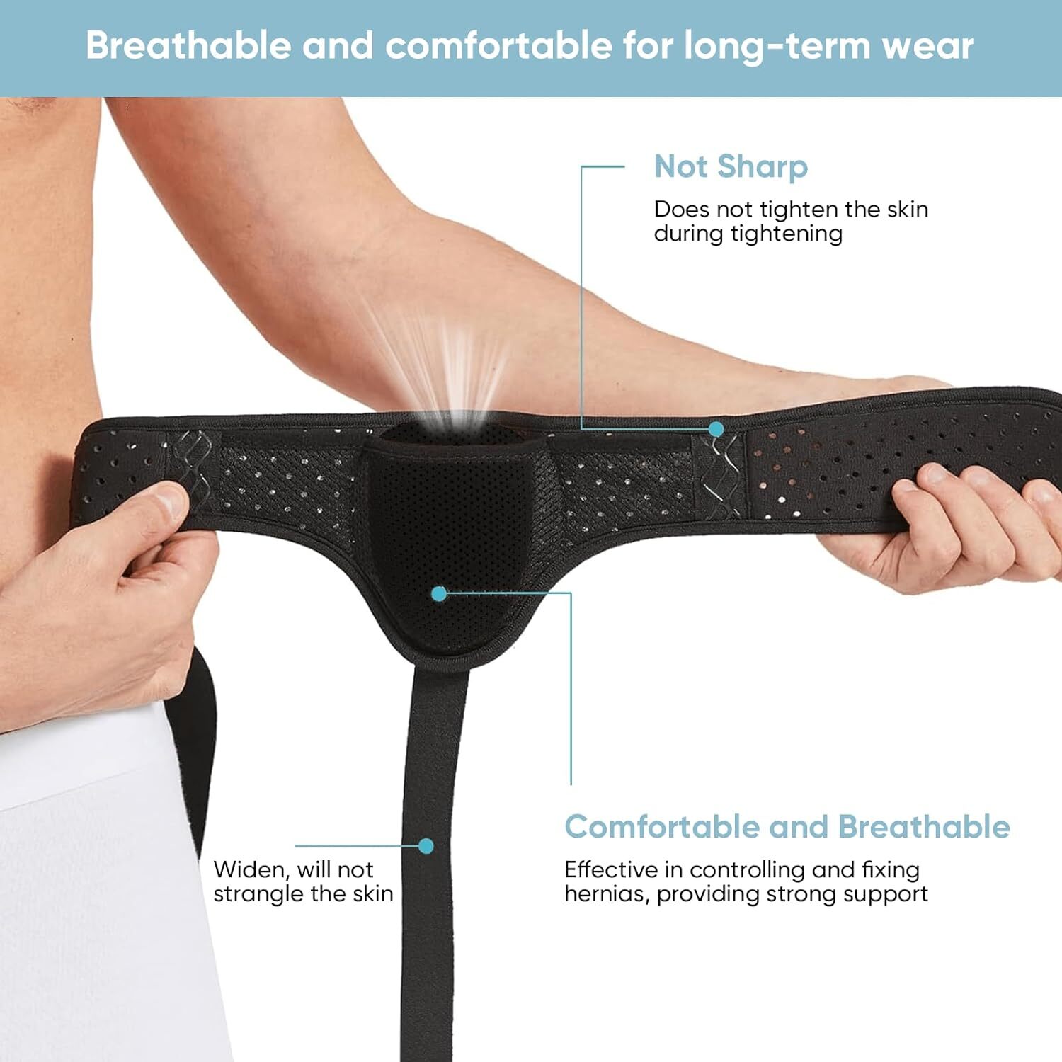 Hernia Support Belt Inguinal Groin For Men Women Hernia Pain Relief Truss Brace