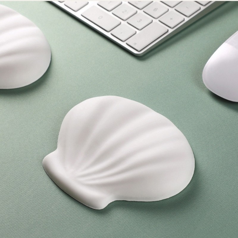 Ergonomic Shell Mouse Wrist Rest Soft Silicone Desk Wrist Support Mouse Mat