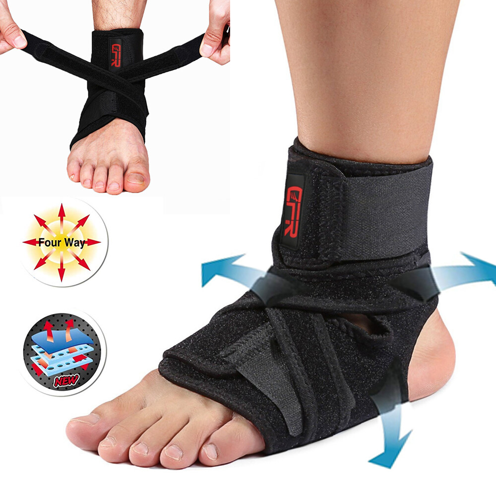 Ankle Support Compression Plantar Fasciitis Sleeve Sport Foot Heel Strap Brace