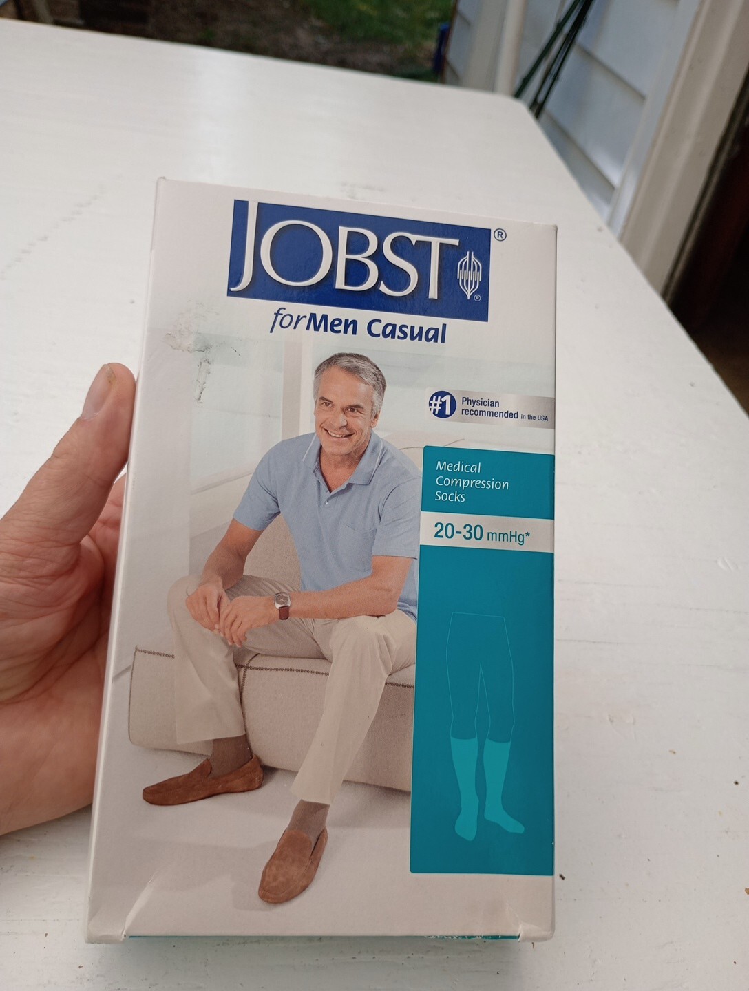 Jobst forMen Mens Casual Compression Knee Socks 20-30 mmhg Supports Therapeutic