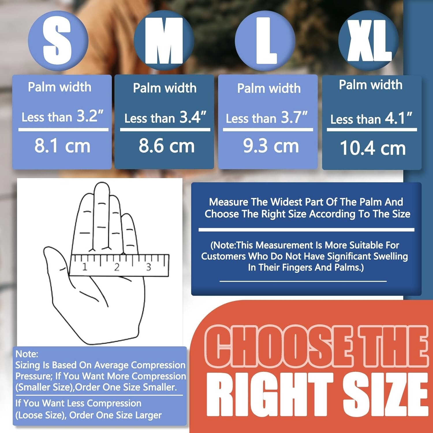 Arthritis Compression Gloves – Hand Pain Relief – Fingerless Design – Medium