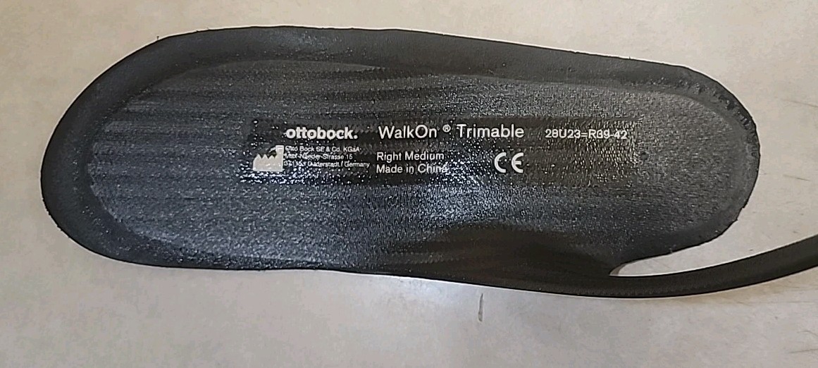 Ottobock WalkOn Trimable Medium Right Carbon Fiber Leg & Foot Brace