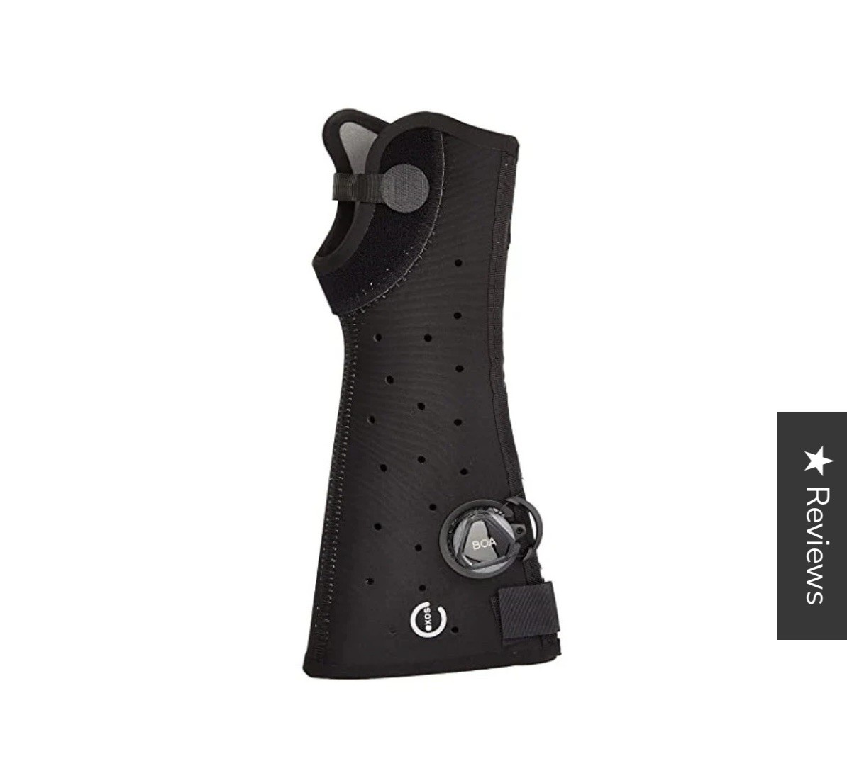 BRAND NEW: Exos Short Arm Fracture Brace, Open Thumb, LEFT, BLK, SIZE XS