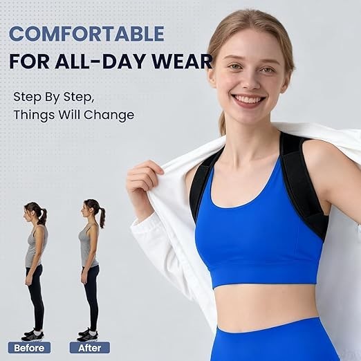 Posture Corrector for Women & Men, Adjustable Back Brace Shoulder Straightene…