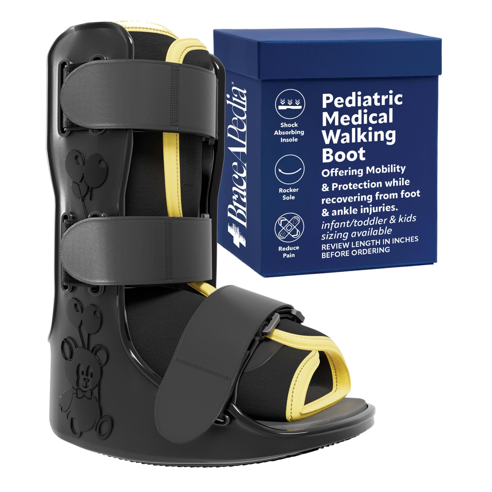 Pediatric Walking Boot – Only, Orthopedic Foot Boot & Ankle Brace for Spraine…