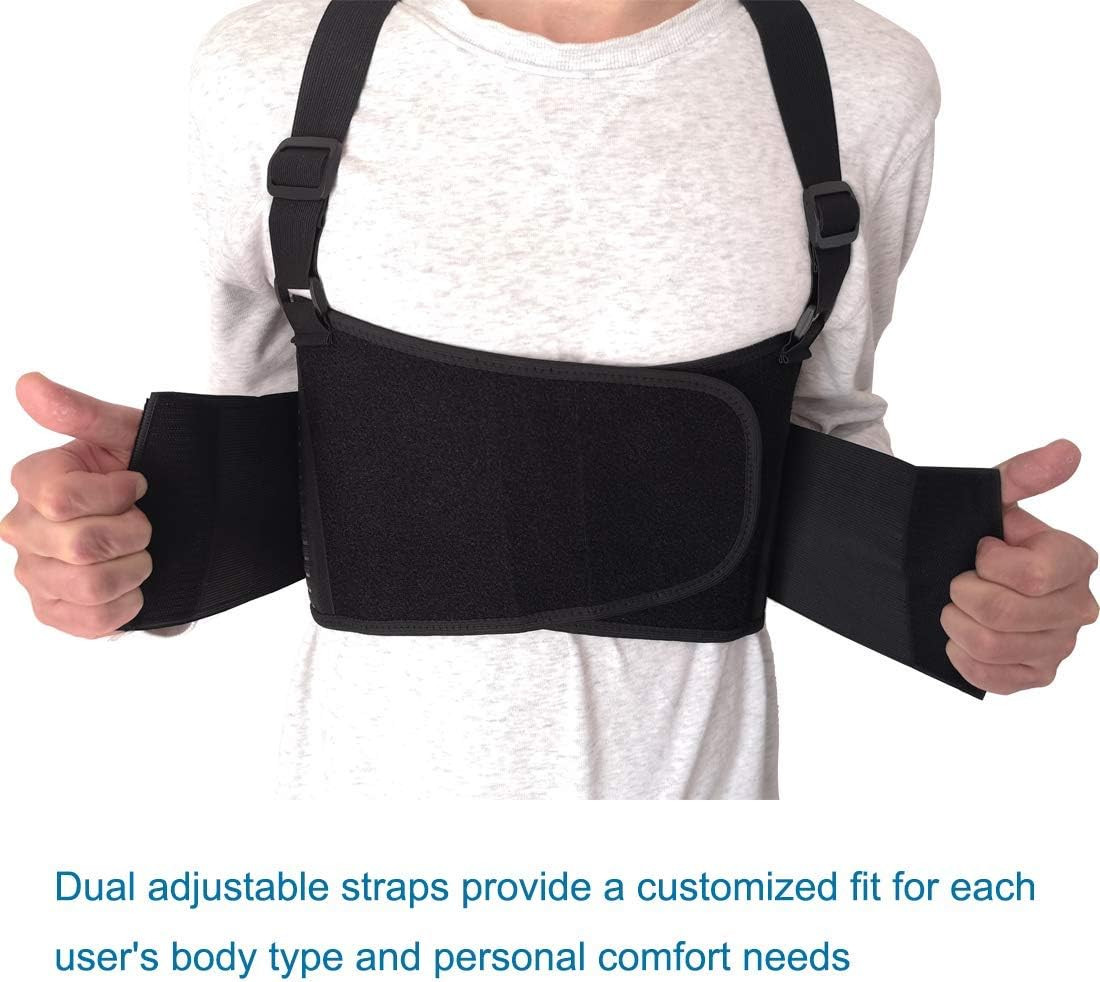 Rib and Chest Support Brace, Broken Rib Brace, Breathable Rib Belt for S