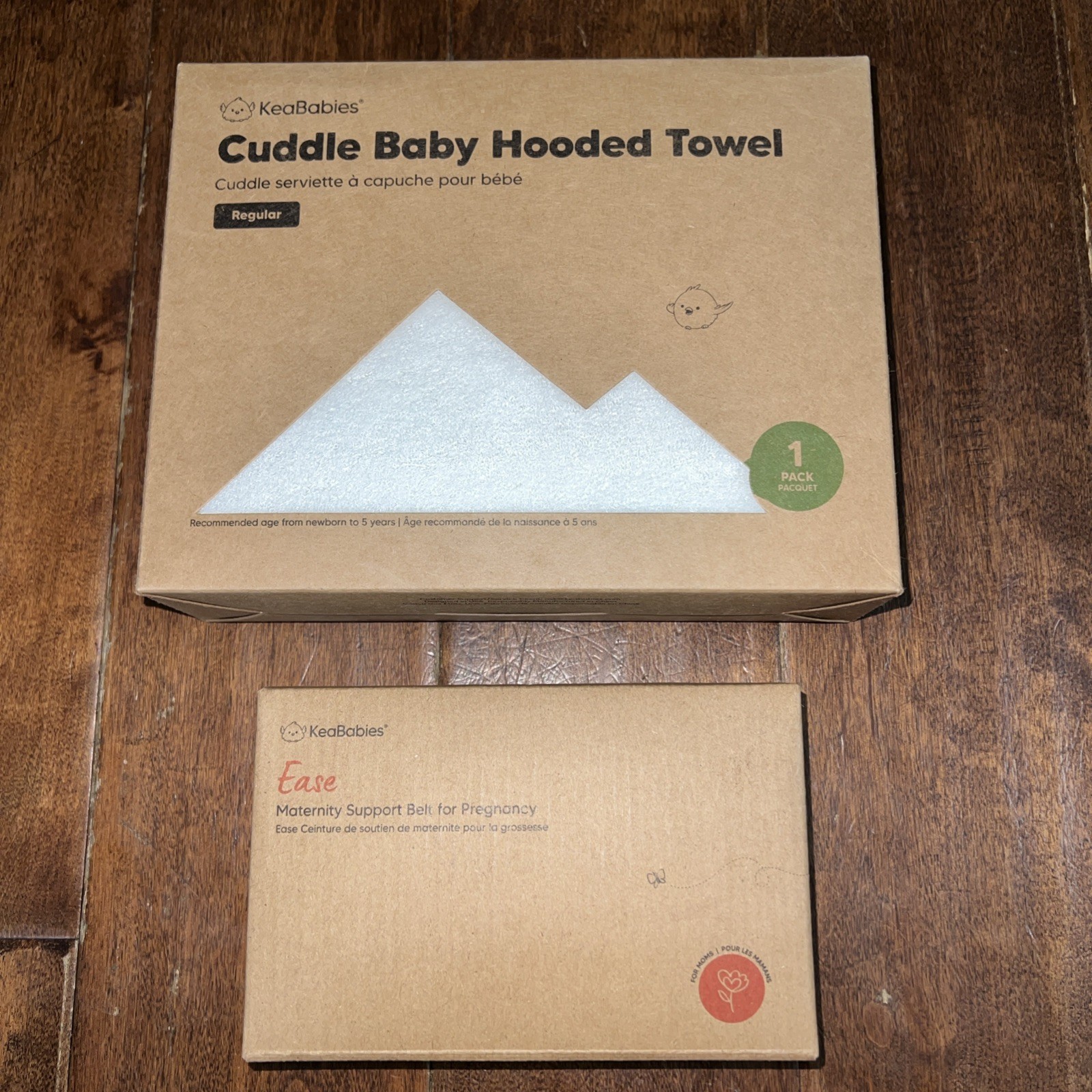 Baby Bundle Keababies Maternity Support Belt for Pregnancy XL Hooded Towel Set