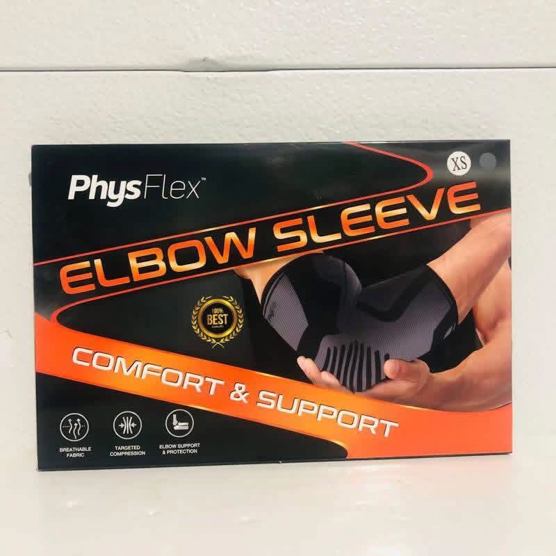 2-Pk Unisex Adult Size XS Elbow Compression Sleeve Provides Comfort Support New