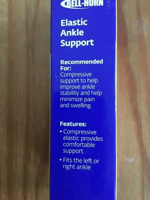 BELL-HORN ELASTIC ANKLE SUPPORT SMALL 7-8.5″ BLACK BRAND NEW IN BOX