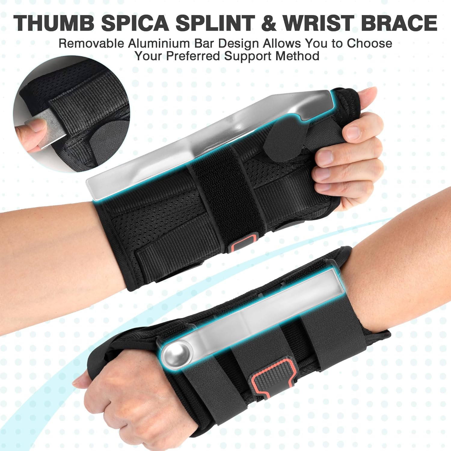 Wrist and Thumb Splint for De Quervain’s, Tendonitis, and Arthritis Left, Medium