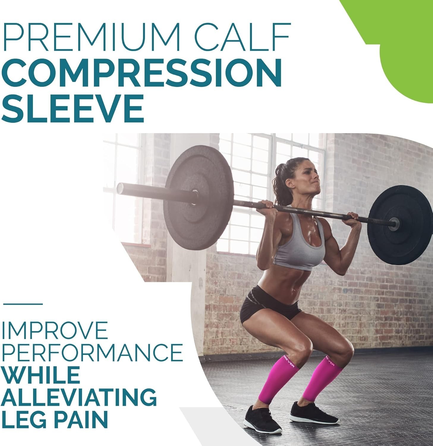 Versatile Footless Calf Compression Sleeves for Athletes – Durable & Breathable
