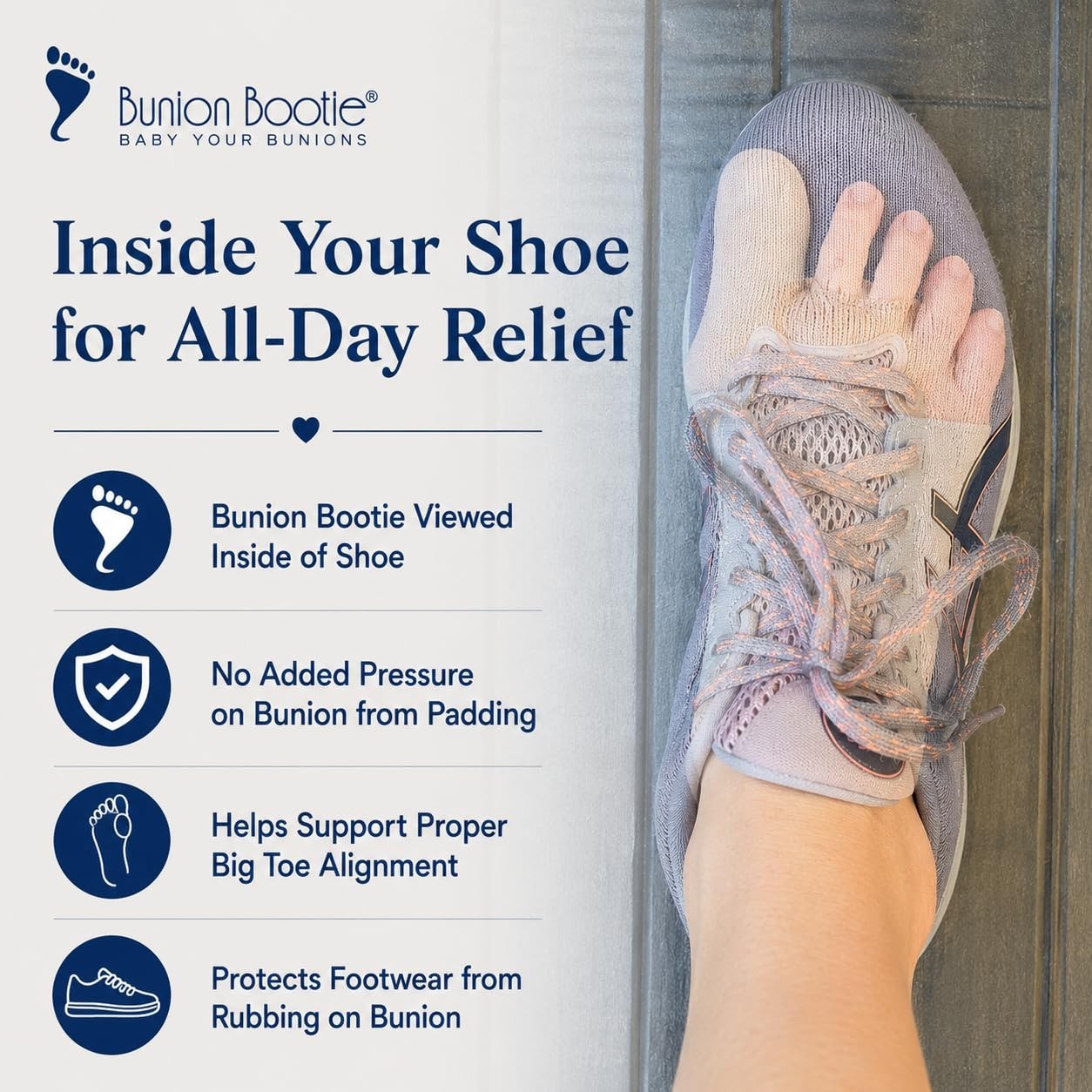 Bunion Corrector for Women Big Toe Straightener. Ultra-Thin Bunion Brace – b3