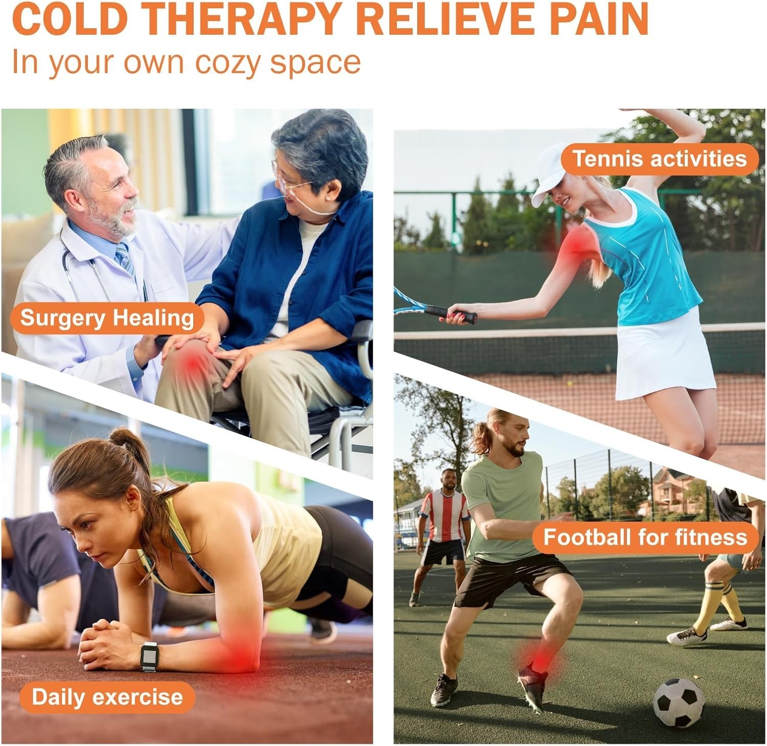 Cold Therapy Machine Knee Compression Ice Therapy Acl Recovery Portable