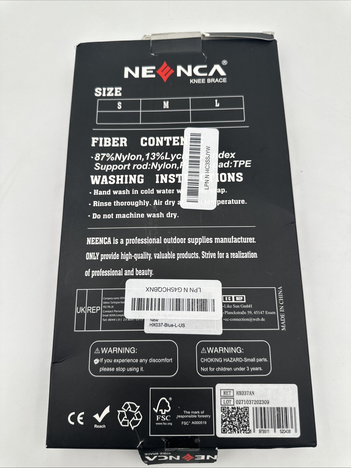 NEENCA Knee Brace Compression Sleeve Pain Support Sports Protection Series Large