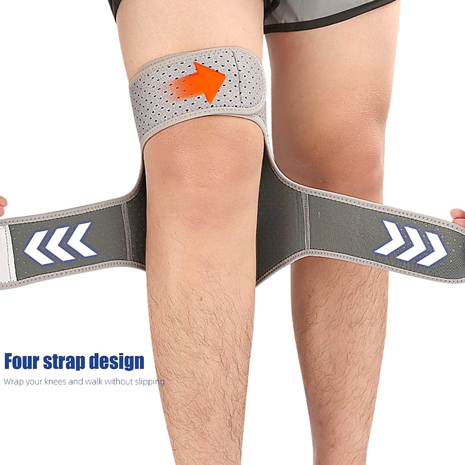 Knee Brace Joint Support Spring Booster Patella Stabilizer Pad Adjustable Relief