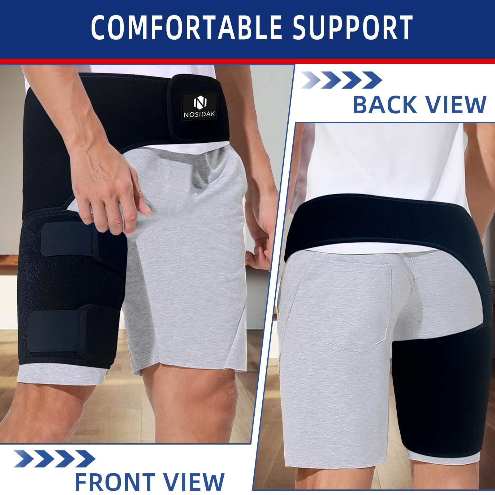 Hip Brace for Sciatica Pain Hamstring Compression Sleeve Groin Brace SI Belt …